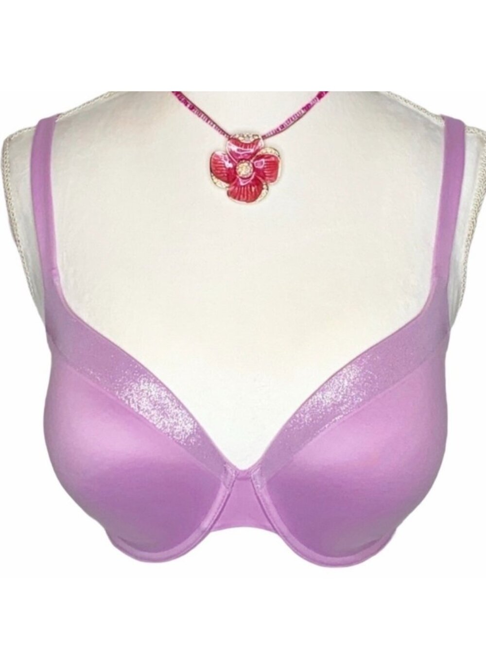 VICTORIA'S SECRET Lined Perfect Coverage Lilac purple Underwire bra 36DD/36E